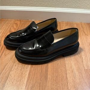 Black Leather Loafers-Marzio